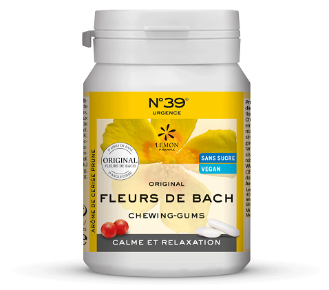 Chewing Gum au Xylitol et aux fleurs de Bach - Urgence