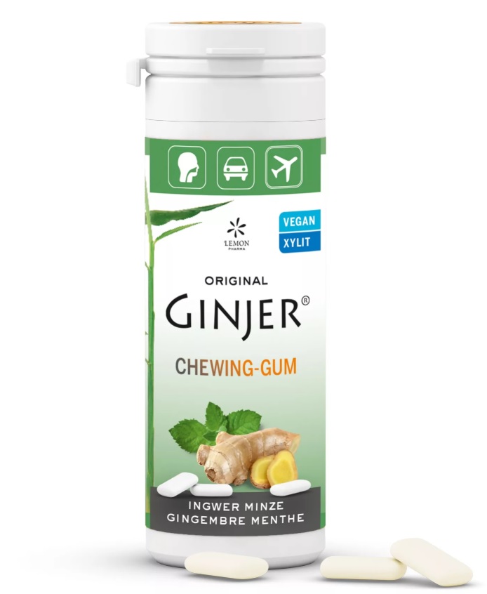 Gomme à mâcher au gingembre GINJER® - Menthe