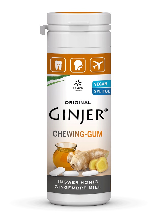 Gomme à mâcher au gingembre GINJER® - Miel