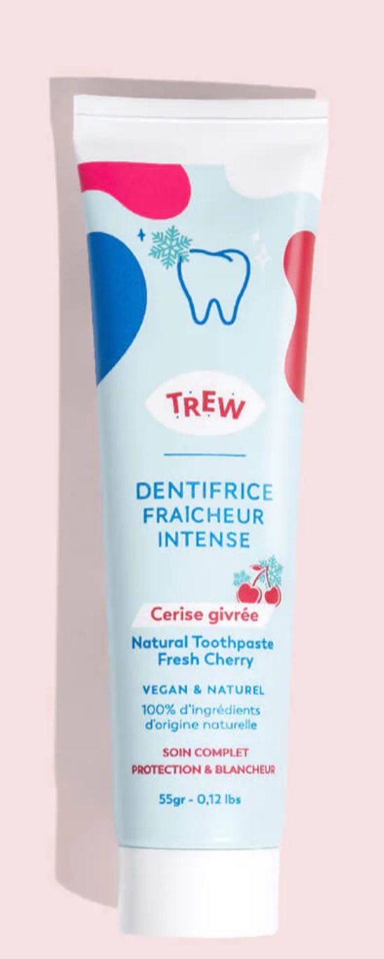 Dentifrice Naturel TREW - aux prébiotiques. Formulé avec la meilleure alternative au fluor ! 