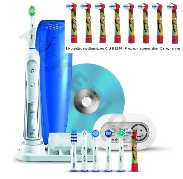 Brosse à dents électrique Oral-B Triumph 5000 Smart Guide (D34) PROMO + 8 brossettes Kids EB10 !
