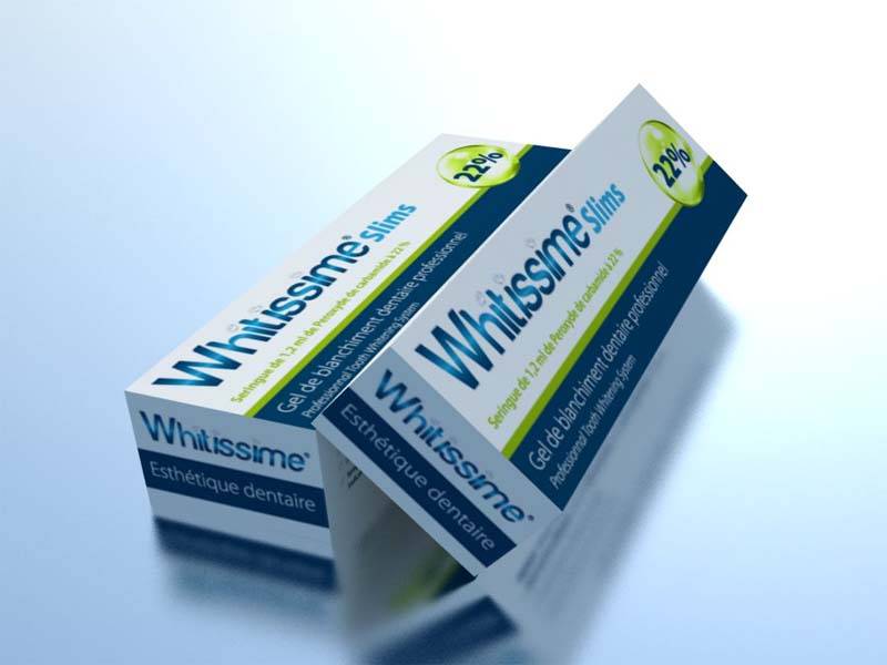 KIT DE 8 SERINGUES Slims WHITISSIME PEROXYDE DE CARBAMIDE À 10%