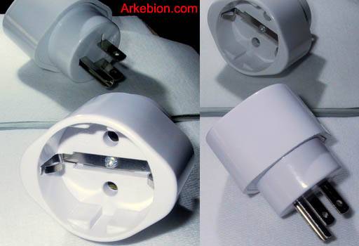 Adaptateur US mâle Euros femelle