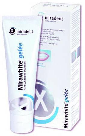 Soin dentaire Miradent Mirawhite gelée