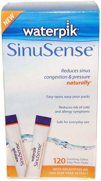 120 packs Waterpik Sinusense SWP120 salins aloe vera - eucalyptus