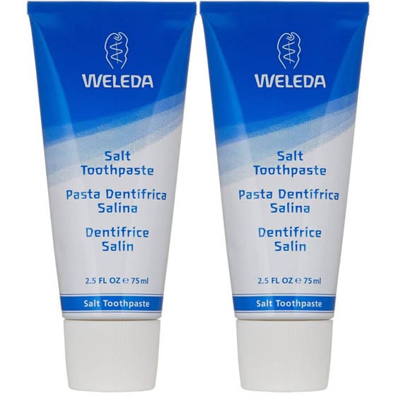 2 Dentifrices naturel Weleda Saline