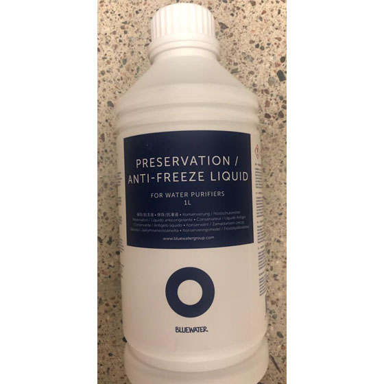 Antigel pour entreposage osmoseur bluewater spirit 300 400 electrolux ro300 ro400