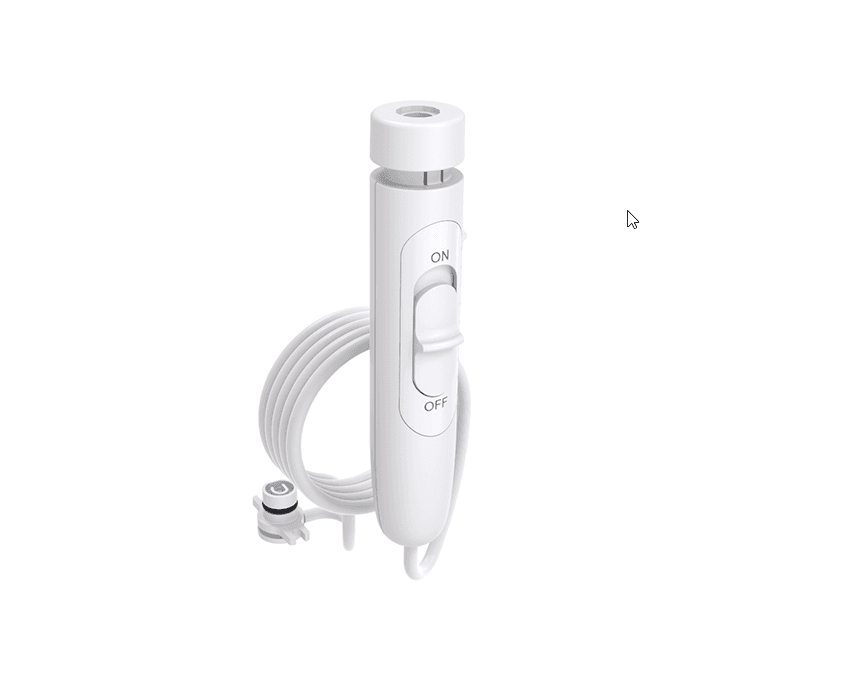 Tuyau manche / Poignée pour Waterpik CC-01 Soin Complet 9.0 et CC-02 Soin complet 9.5