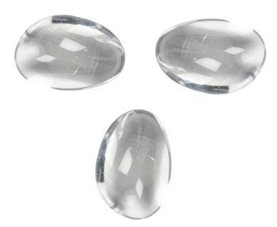 Pierres de cristal de roche extra, 3 à 4,0 cm (XL)