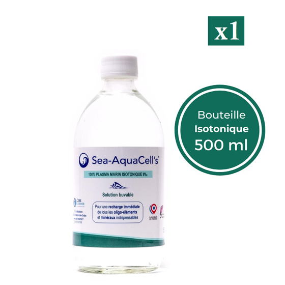 Plasma de Quinton isotonique 500ml - Plasma marin - Santé Parodonte 