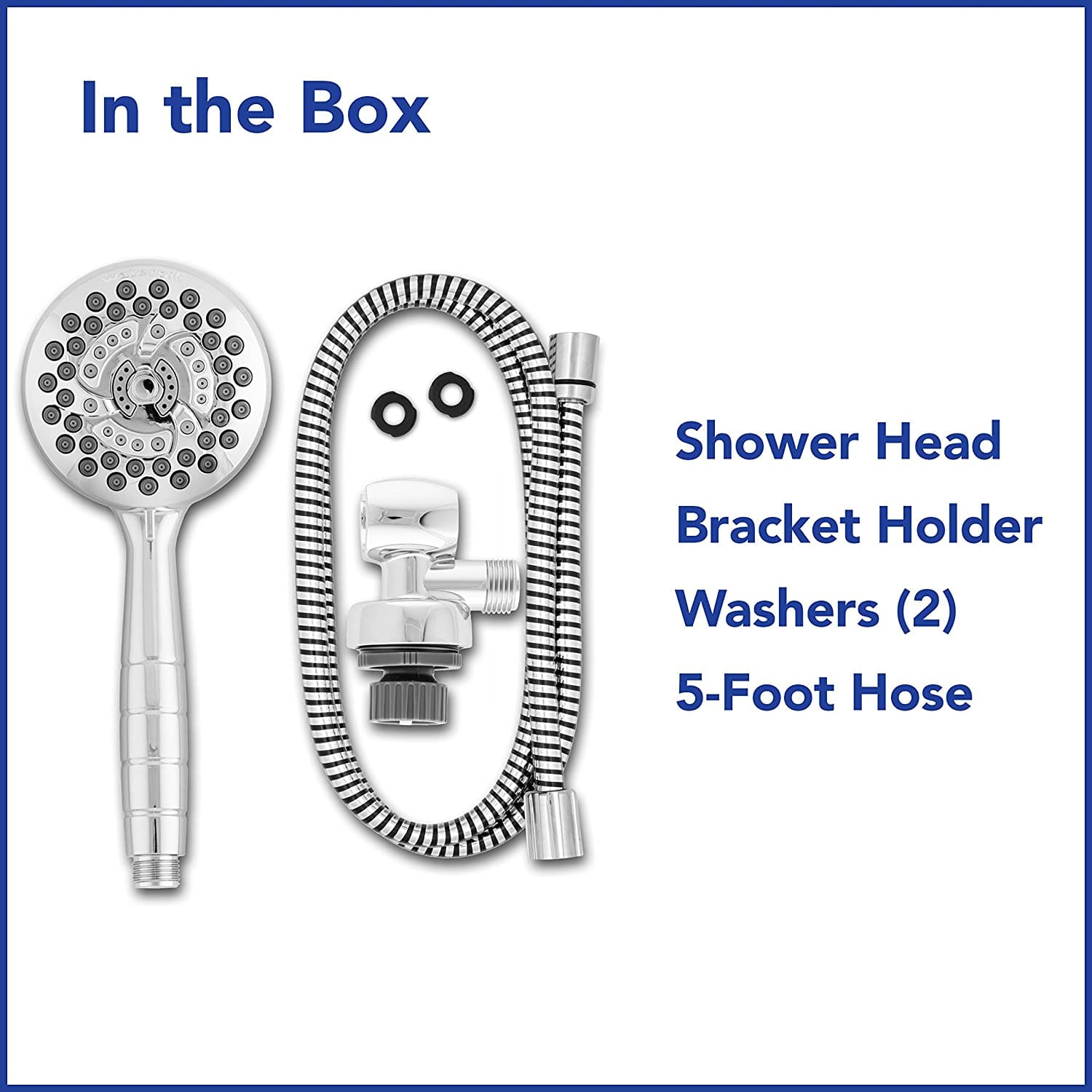 Waterpik XRO-763E Pommeau de douche à main de massage PowerPulse 1,8 GPM Chromé – Image 2