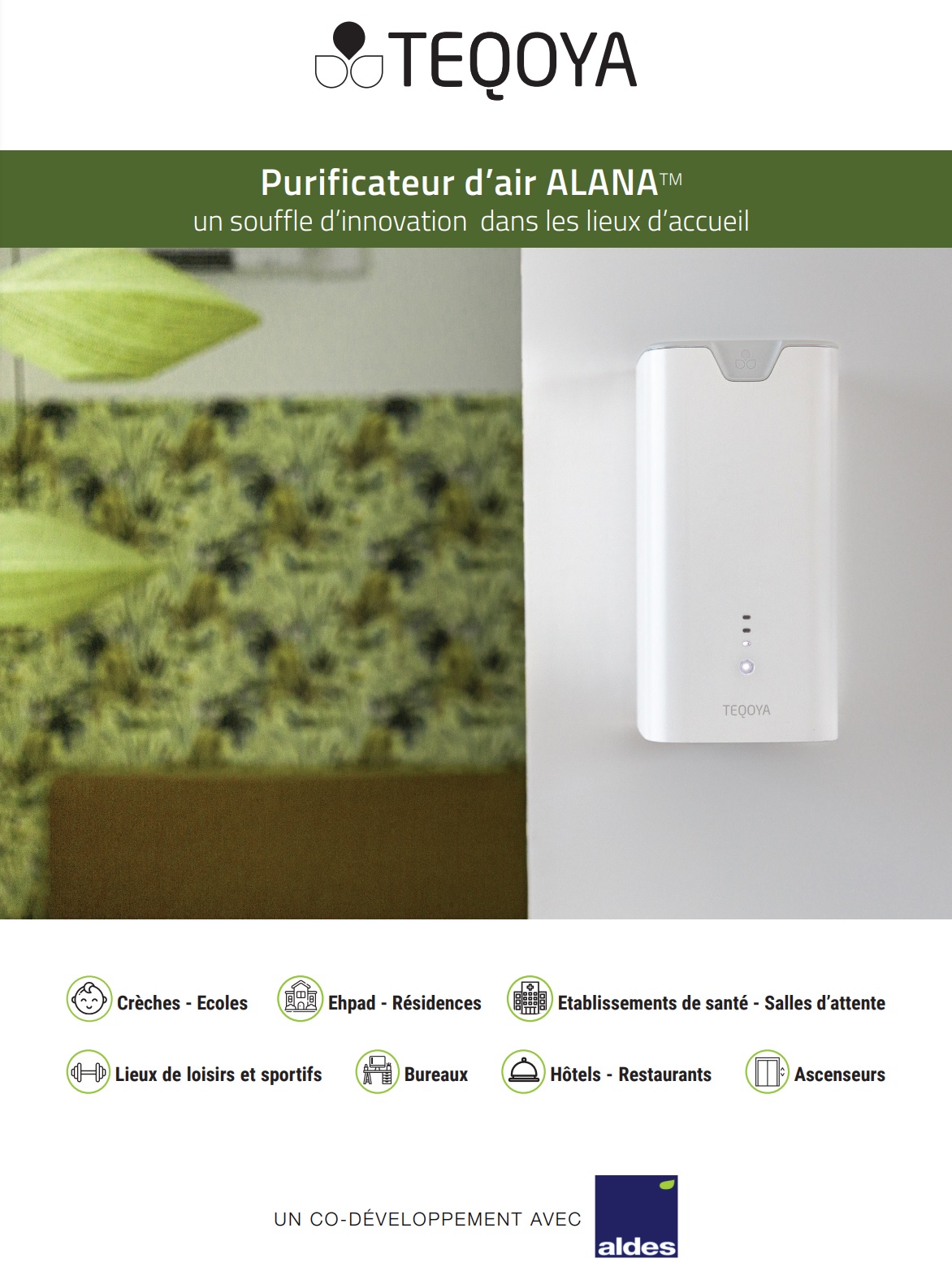 teqoya alana purificateur air avec filtre lavable a vie