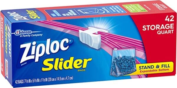 42x sacs de rangement étanche et hygiénique Ziploc Easy Zipper -  Technologie Power Shield – Image 2