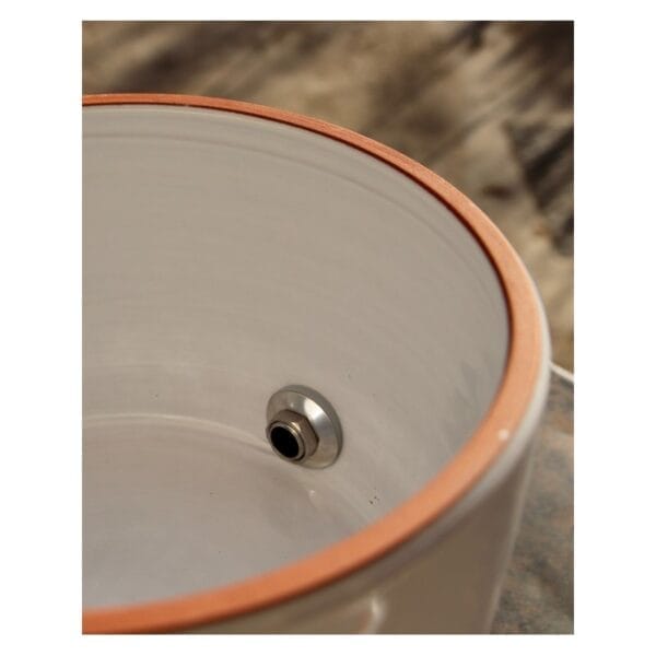 Fontaine à eau en terre cuite émaillée fabriquée en France – Image 4