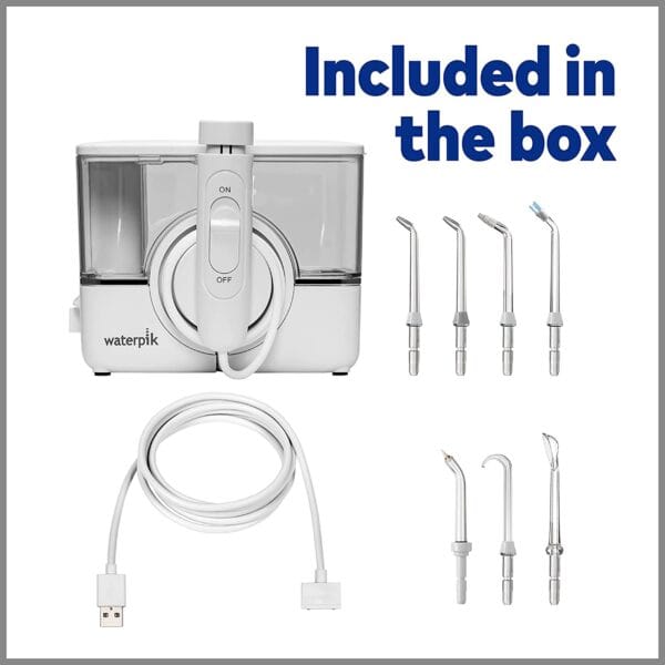Hydropulseur Waterpik ION Professional WF12 portable, pour le voyage et la maison (BLANC) – Image 2