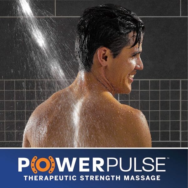 Waterpik XRO-763E Pommeau de douche à main de massage PowerPulse 1,8 GPM Chromé – Image 9