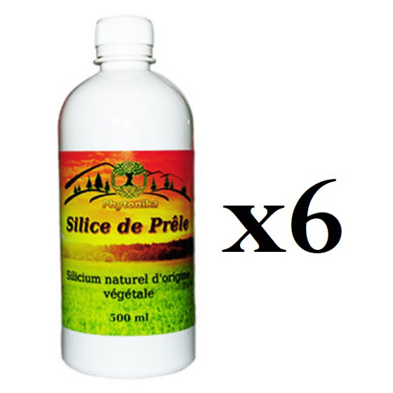 Silicum Organique naturel du Dr Yves Baccichetti 6 x 500 ml