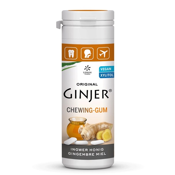 Lemon pharma chewing gum ginjer miel